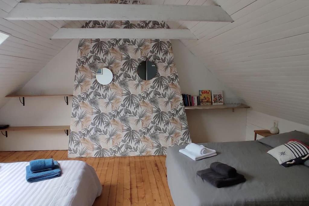 Maison De Pecheur Bord De Mer Bois Et Pierre 6-8 Pers Plobannalec المظهر الخارجي الصورة